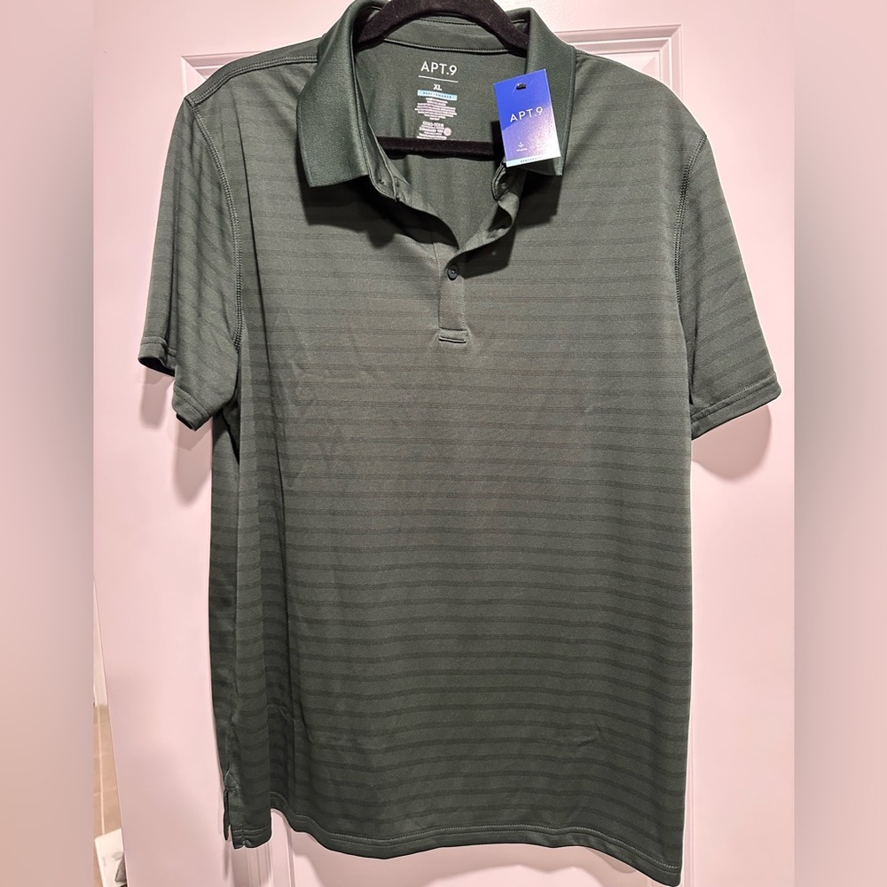 NWT Apt 9 men’s performance polo green XL